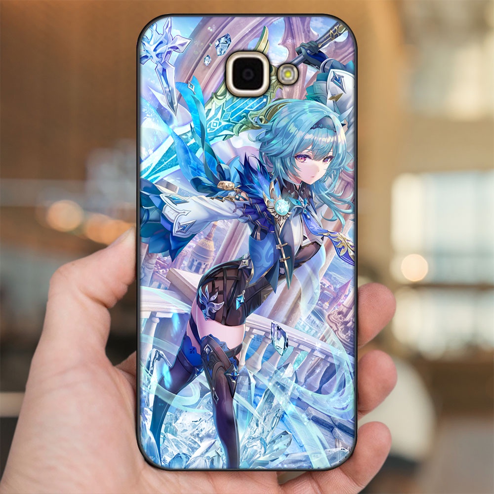 Ốp lưng Samsung A9 Pro viền đen in hình Eula Genshin Impact