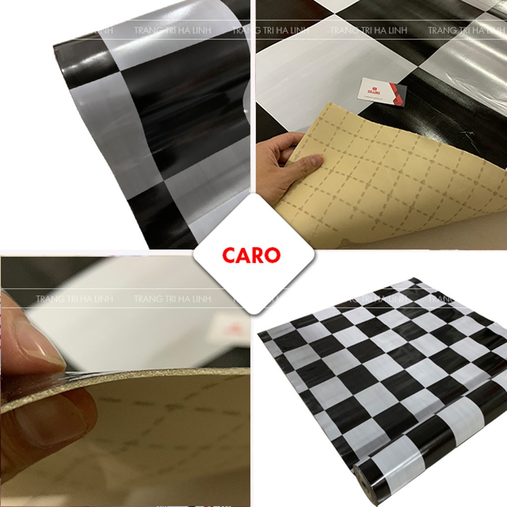 Simili lót sàn dày xốp 1.6mm chống thẩm nước họa tiết caro hiện đại