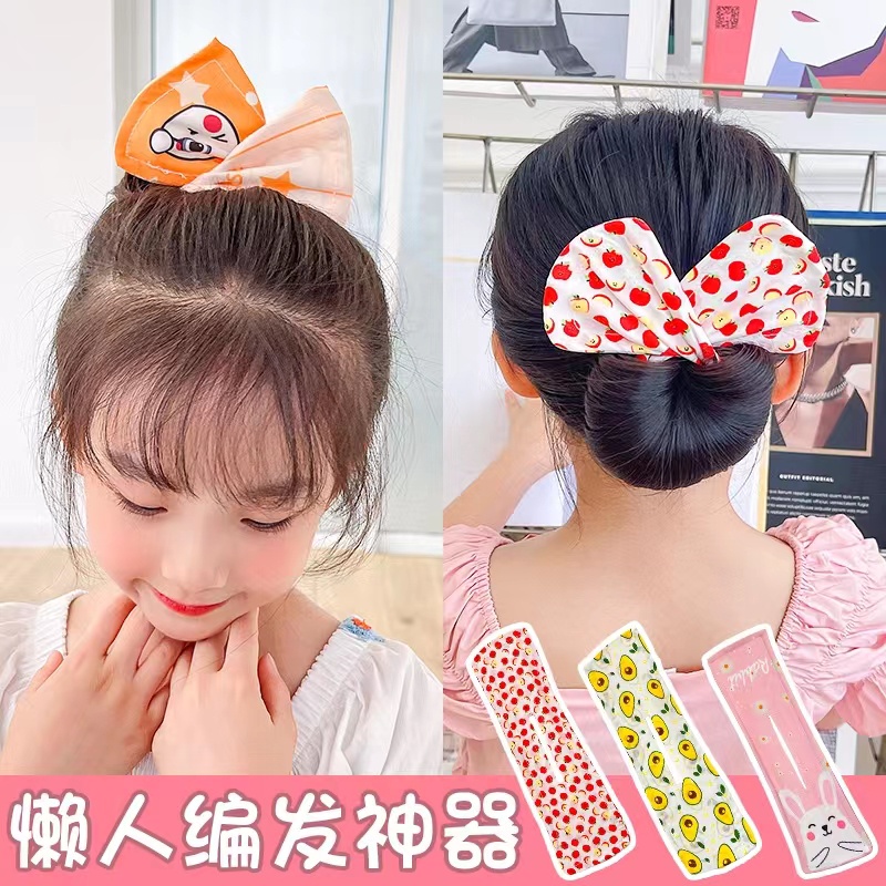 Kẹp Uốn Tóc Đính Nơ Dễ Thương Cho Bé Gái