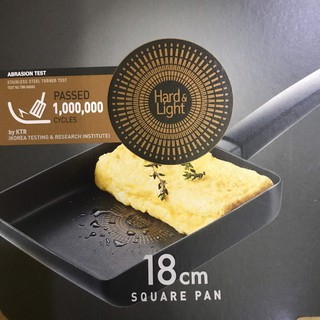 Chảo vuông chống dính Lock&Lock Hard&Light 18cm dùng được cho bếp từ -Shop Tiện Ích