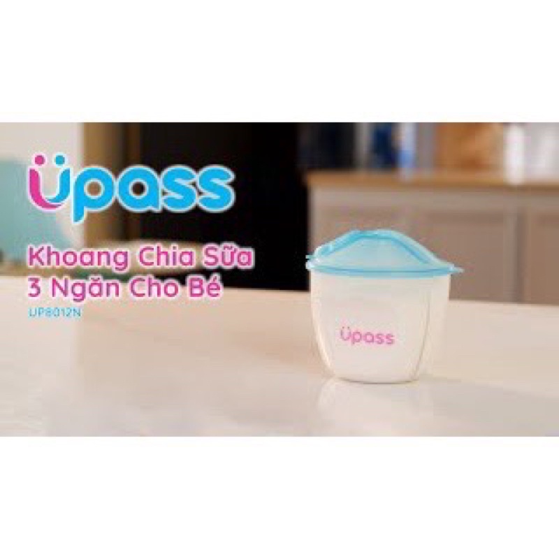 Khoang chia sữa ba ngăn cho bé Chính hãng Upass - UP8012N - Made in Thailand