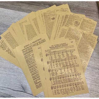 Set 57 tờ giấy nền craft trang trí sổ tay, bullet journal