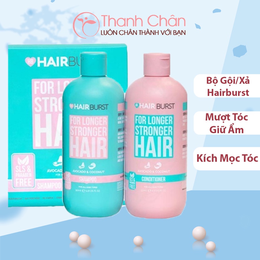 Bộ Dầu Gội &amp; Dầu Xả Hairburst Shampoo &amp; Conditioner For Longer Stronger Hair (2x350ml)