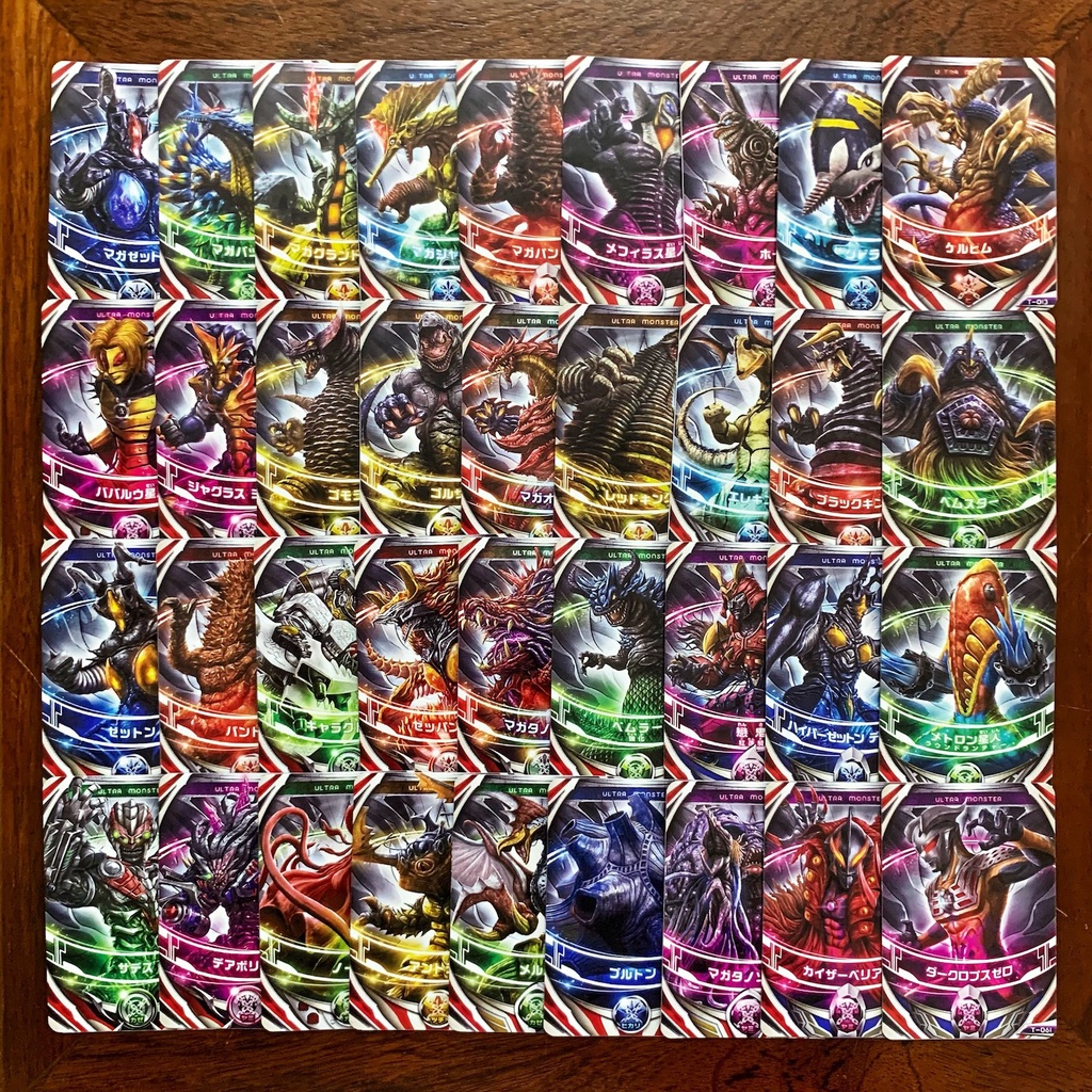 [ẢNH THẬT] Trọn bộ 36 Thẻ bài Ultraman Card Orb: Fusion – Ultra Monster