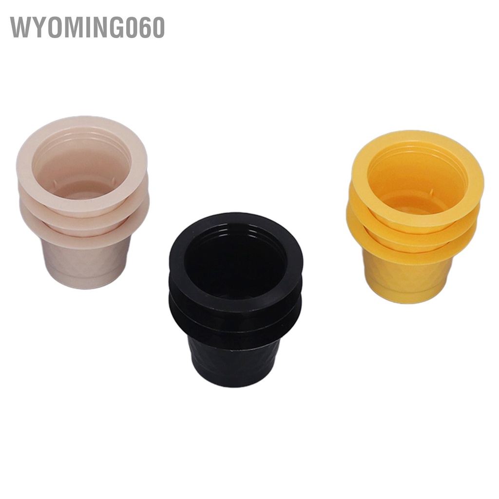 Wyoming060 60 cái Refillable Cà phê Capsule dùng một lần Cốc đáy Niêm phong màng nhôm Bộ lọc cà nhựa cho gia đình