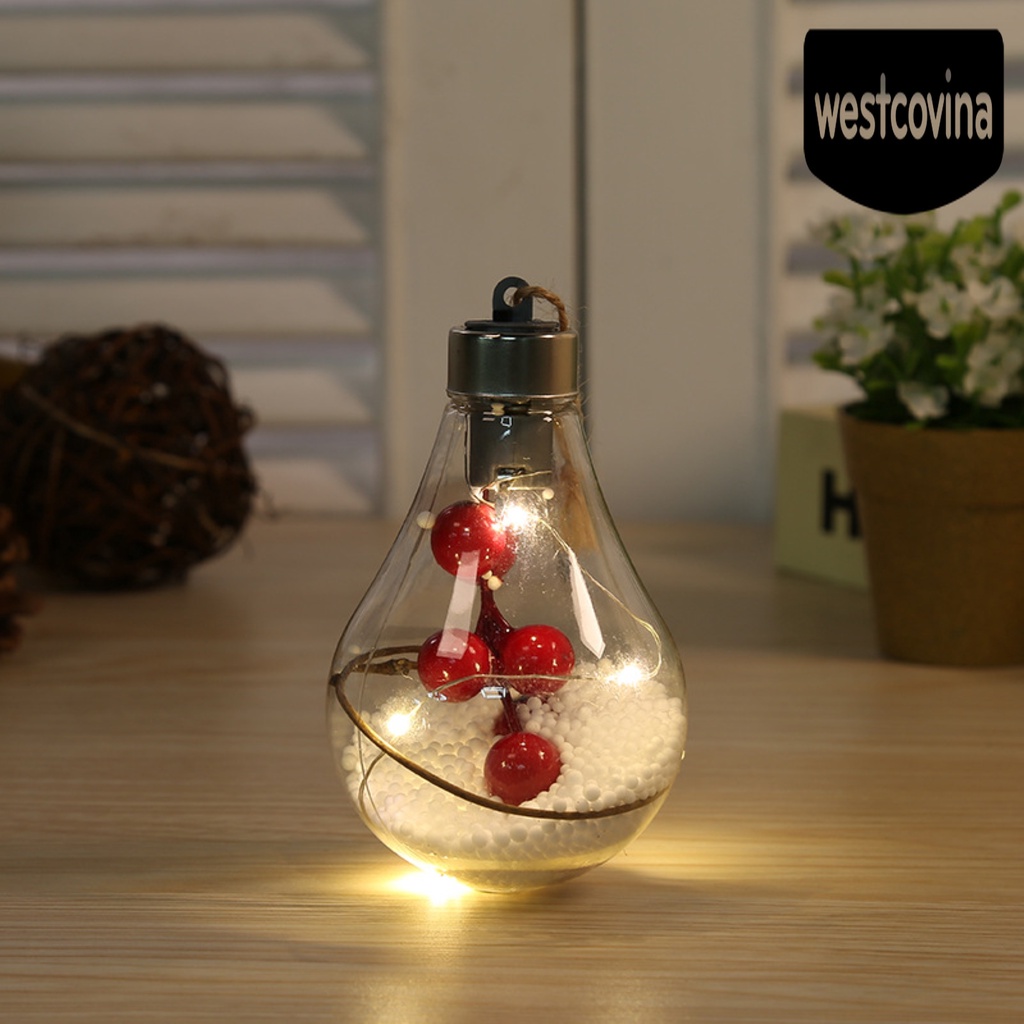 [Hot]☀ Đèn Ngủ Hình Quả Cầu Trong Suốt Chống Mòn Dùng Trang Trí Cây Thông Giáng Sinh