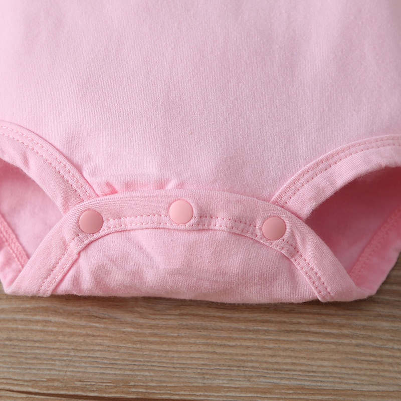 Combo bộ đồ bé gái 3-24 tháng tay ngắn Cotton hoạt hình dài tay bodysuit liền thân quần dài set mùa hè thời trang cho bé trẻ em sơ sinh