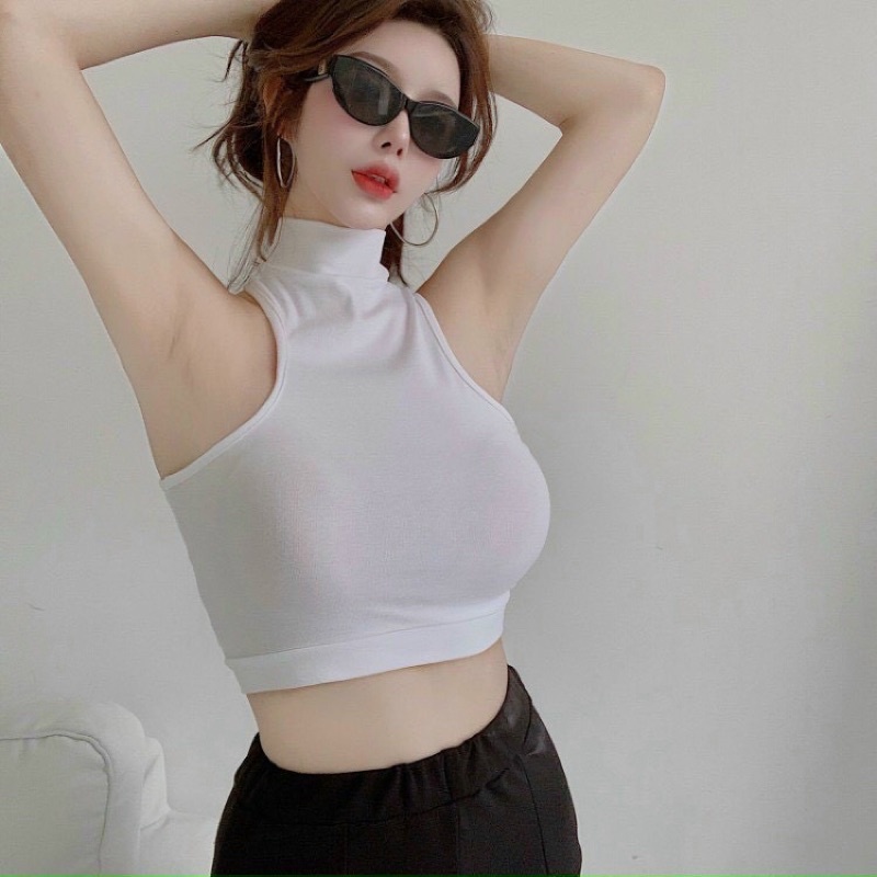 ÁO THUN KHOÉT VAI CROPTOP