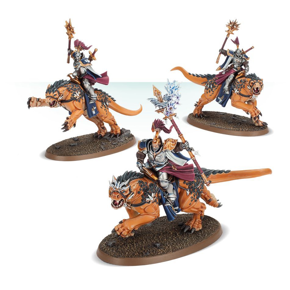 Mô hình nhân vật Warhammer Stormcast Eternals Evocators On Celestial Dracolines