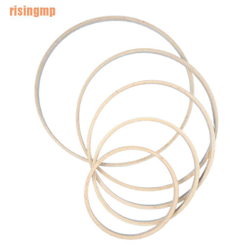 Khung Thêu Bằng Gỗ Tre Hình Tròn DIY