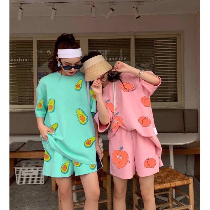 Bộ hoa quả Bơ Đào đủ size S-XL nam nữ | BigBuy360 - bigbuy360.vn