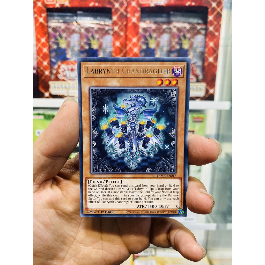 Thẻ Bài YugiOh! Mã TAMA-EN018 - Labrynth Chandraglier - Rare - 1st Edition