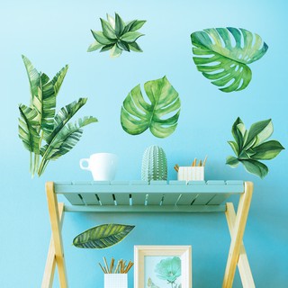 Sticker Trang Trí Tường Hình Lá Cây Xinh Xắn