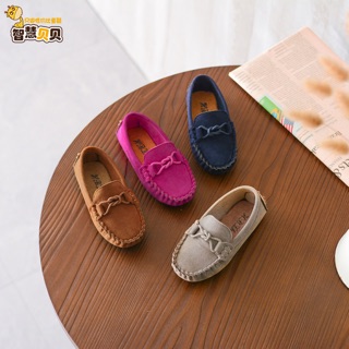 🍄Giày mọi da lộn mềm mại cho bé/ order QC