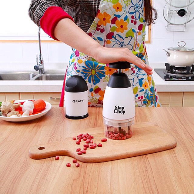 Dập tỏi hành ớt Slap Chop tay cầm dài