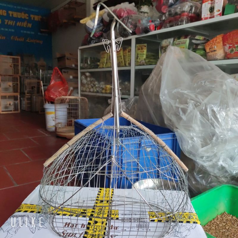 Lồng bẫy chào mào inox 2 mặt hình quả đào , lồng bẫy chim các loại siêu nhạy , loại mới fom đẹp