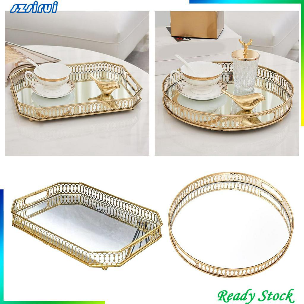 Khay Pha Lê Hình Chữ Nhật Đựng Món Tráng Miệng Trang Trí Nhà Cửa
