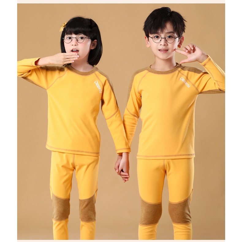 Bộ Đồ Ngủ Tay Dài Co Giãn Phong Cách Hàn Quốc Thời Trang Thu Đông Cho Mẹ Và Bé 90-180cm