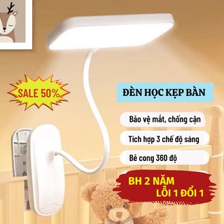 Đèn kẹp bàn học đèn học cho bé tiết kiêm điện 3 chế độ sáng đèn daiki