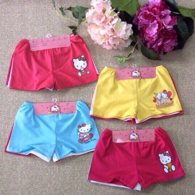 Combo 03 Quần chip đùi hello kitty cho bé gái, bao chất đẹp luôn ạh