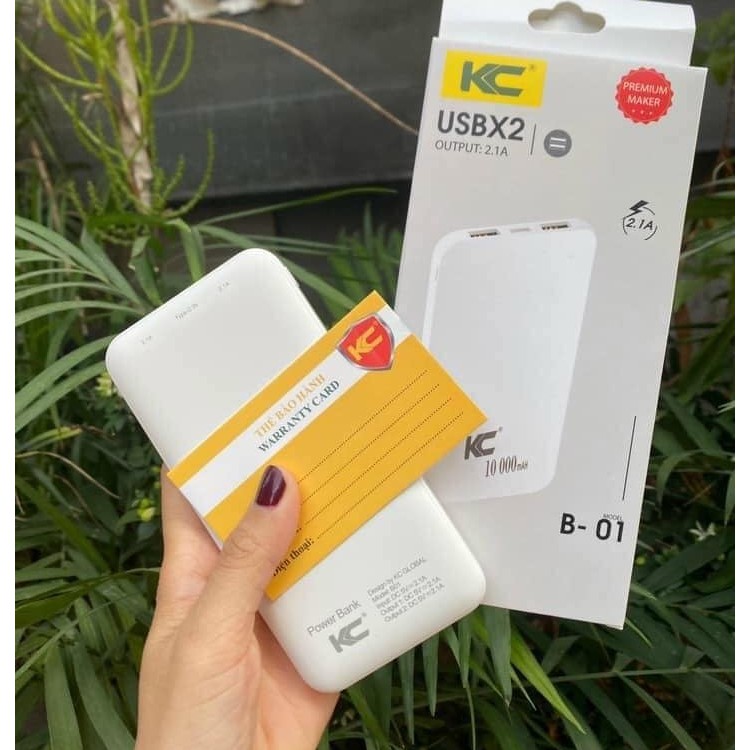 SẠC DỰ PHÒNG 20.000mah CHÍNH HÃNG KC B03 Freeship Extra SDP 20.000mah - Bảo hành 12 tháng