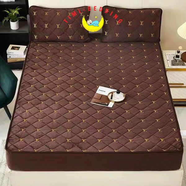 Bộ ga gối nỉ nhung nhập khẩu thương hiệu XL ấm áp, cao cấp và sang trọng - Timibedding