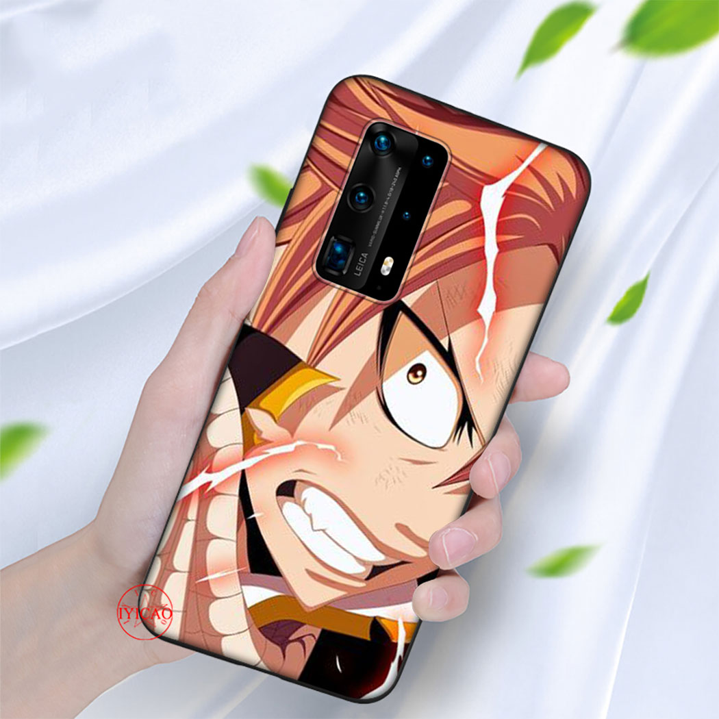 Ốp Điện Thoại Silicon Mềm Hình Fairy Tail Natzu E Lucy Cho Huawei P20 P30 Lite P20 P30 Pro Y7a Y9a P Smart Z 2021