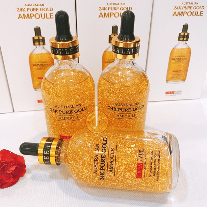 Serum dưỡng trắng da dưỡng ẩm tinh chất vàng 24k Thera Lady ( ÚC)