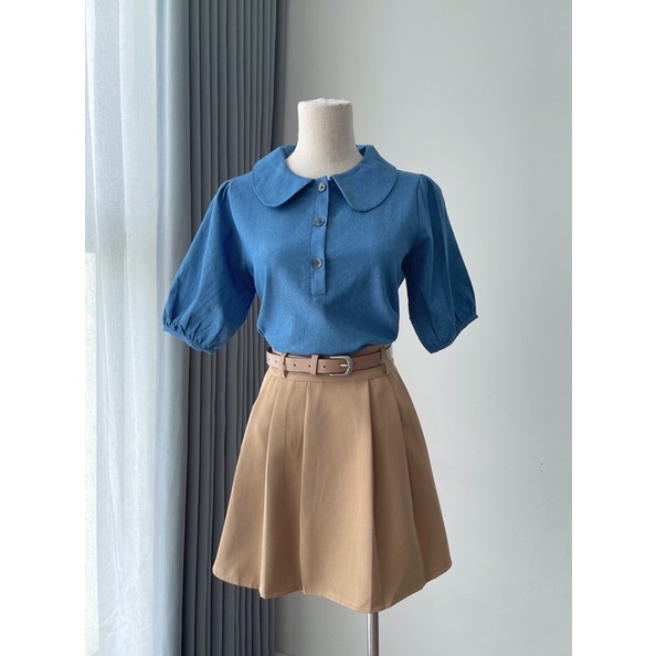ORENI SKIRT - chân váy xếp li tặng kèm đai REGEN
