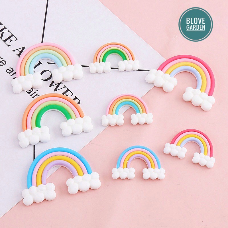 Tiểu cảnh trang trí - Cầu vồng trang trí terrarium, sen đá xương rồng, cây cảnh mini, làm quà tặng, trang trí mô hình