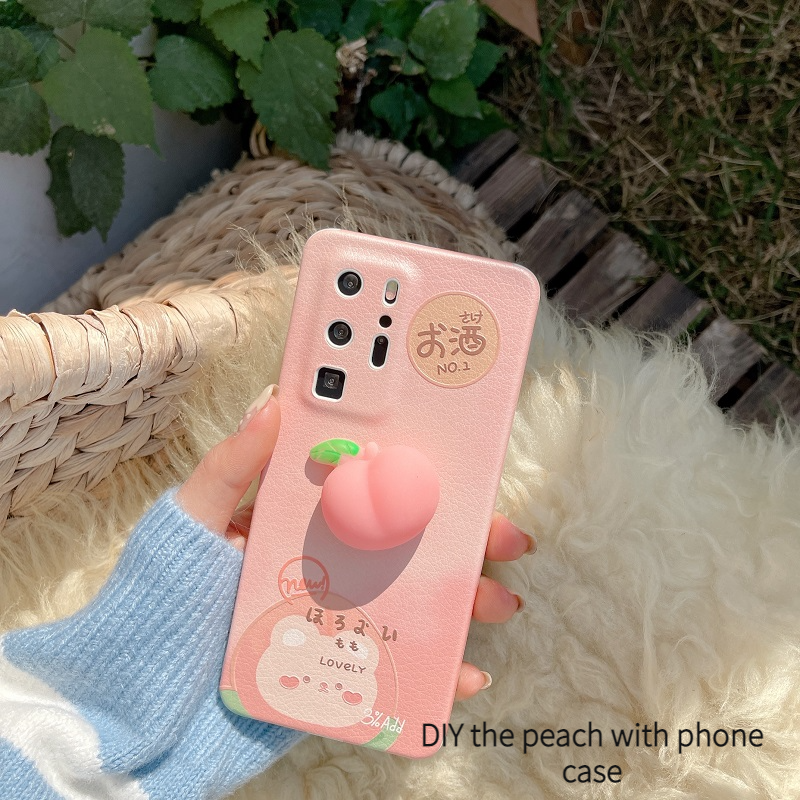 Đồ Chơi BóP Squishy HìNh Quả ĐàO GiúP GiảM Stress