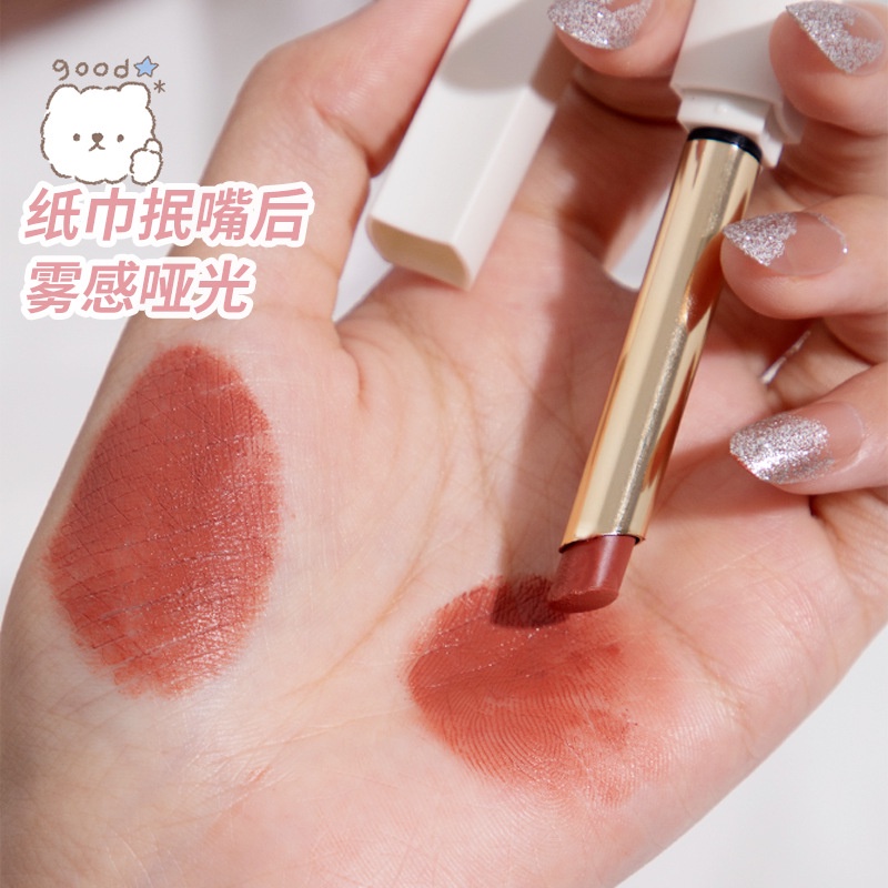 [Hàng mới về] Son môi Meibaoge dưỡng ẩm chống thấm nước và mồ hôi dễ lên màu hợp thời trang