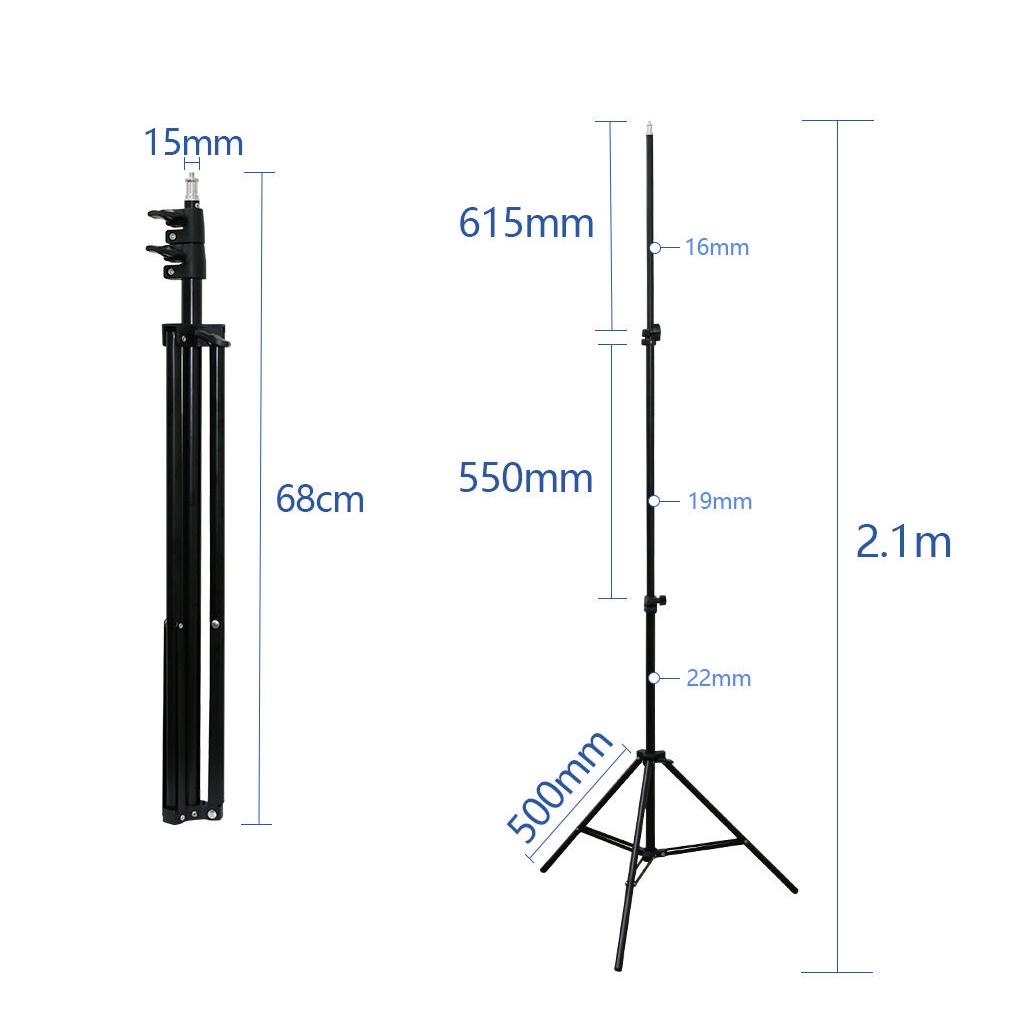 Gậy chụp ảnh 3 chân, giá đỡ điện thoại Tripod dùng để chụp ảnh, Livestream, quay TikTok chiều cao đến 2.1m  – KYWI SHOP