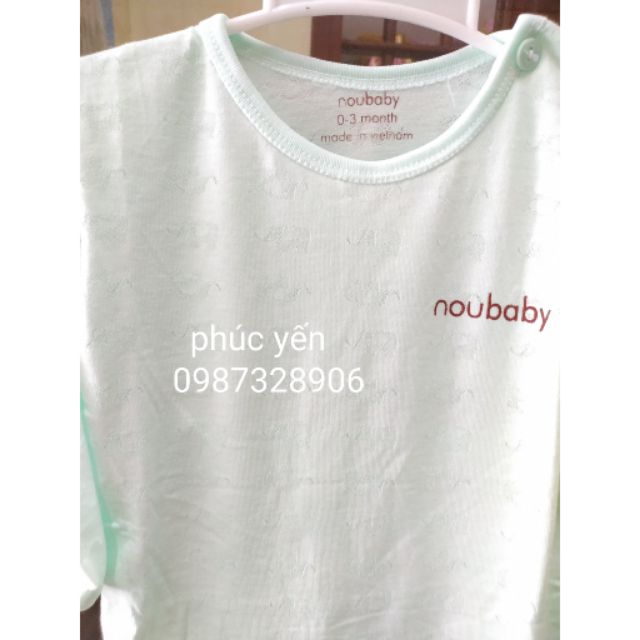 BỘ CÀI VAI NOUBABY DAI TAY (IN HÌNH VOI) CHO BÉ