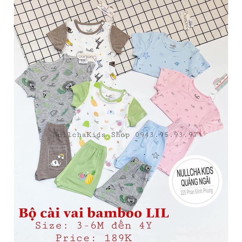 Bộ cộc tay bamboo Lil 9m - 4Y