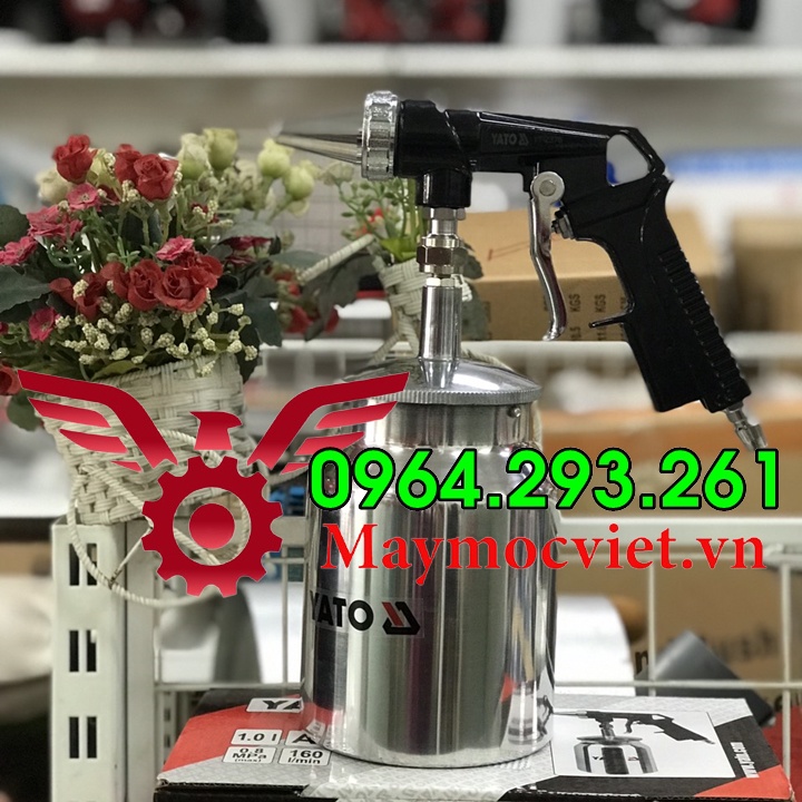 Súng phun cát  đánh bay gỉ sét kim loại thương hiệu Yato, mã YT-2376 chính hãng