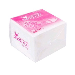 Khăn giấy ăn cao cấp bless you 100 tờ 23×23 gói nhỏ.