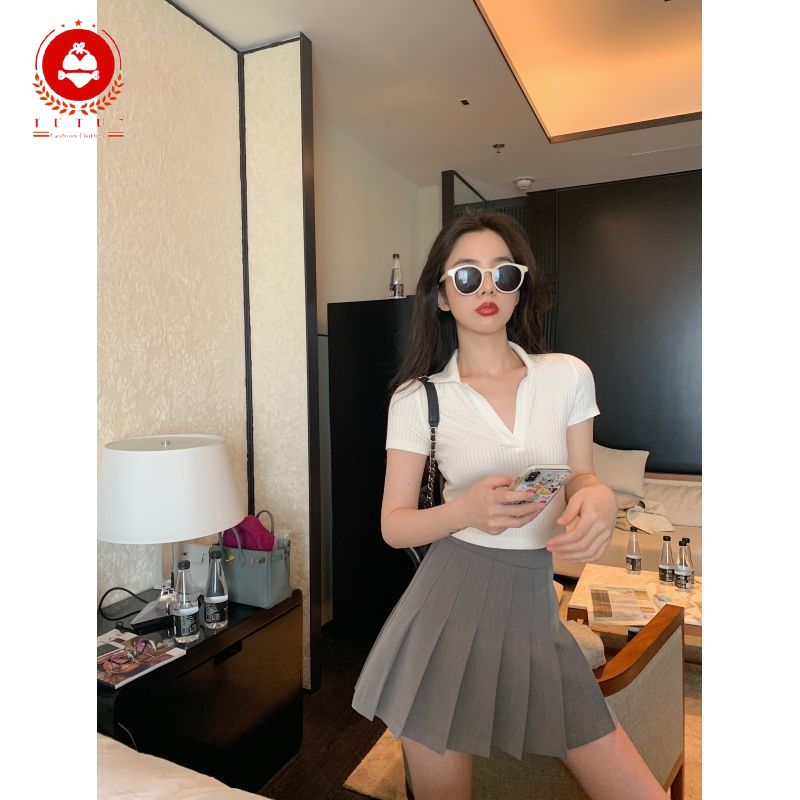 Chân Váy Nữ Lưng Cao Xếp Ly Thời Trang Hàn | BigBuy360 - bigbuy360.vn