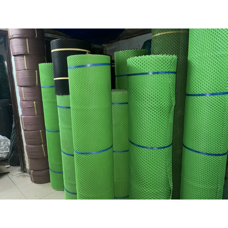 1m lưới mắt cáo nhựa xanh khổ 1m,lưới nhựa dày loại 1