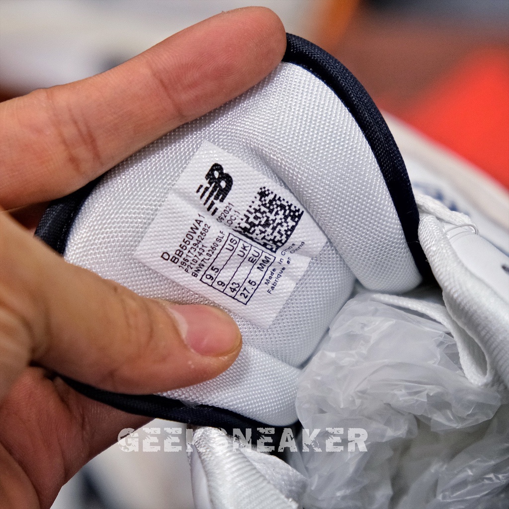 [GeekSneaker] Giày Giày New Balance 550 'White Navy' BB550WA1 - NB550 NB 550 Màu Xanh Navy