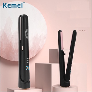 Máy Duỗi Tóc 2 Trong 1 Không Dây Cao Cấp Kemei HS 101