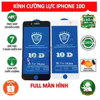 Miếng dán cường lực 10d iphone 7 plus