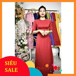 [FREESHIP] Áo dài trơn cao cấp siêu đẹp ⚡ FREESHIP ⚡ Áo dài 2 tà màu trơn cổ tết