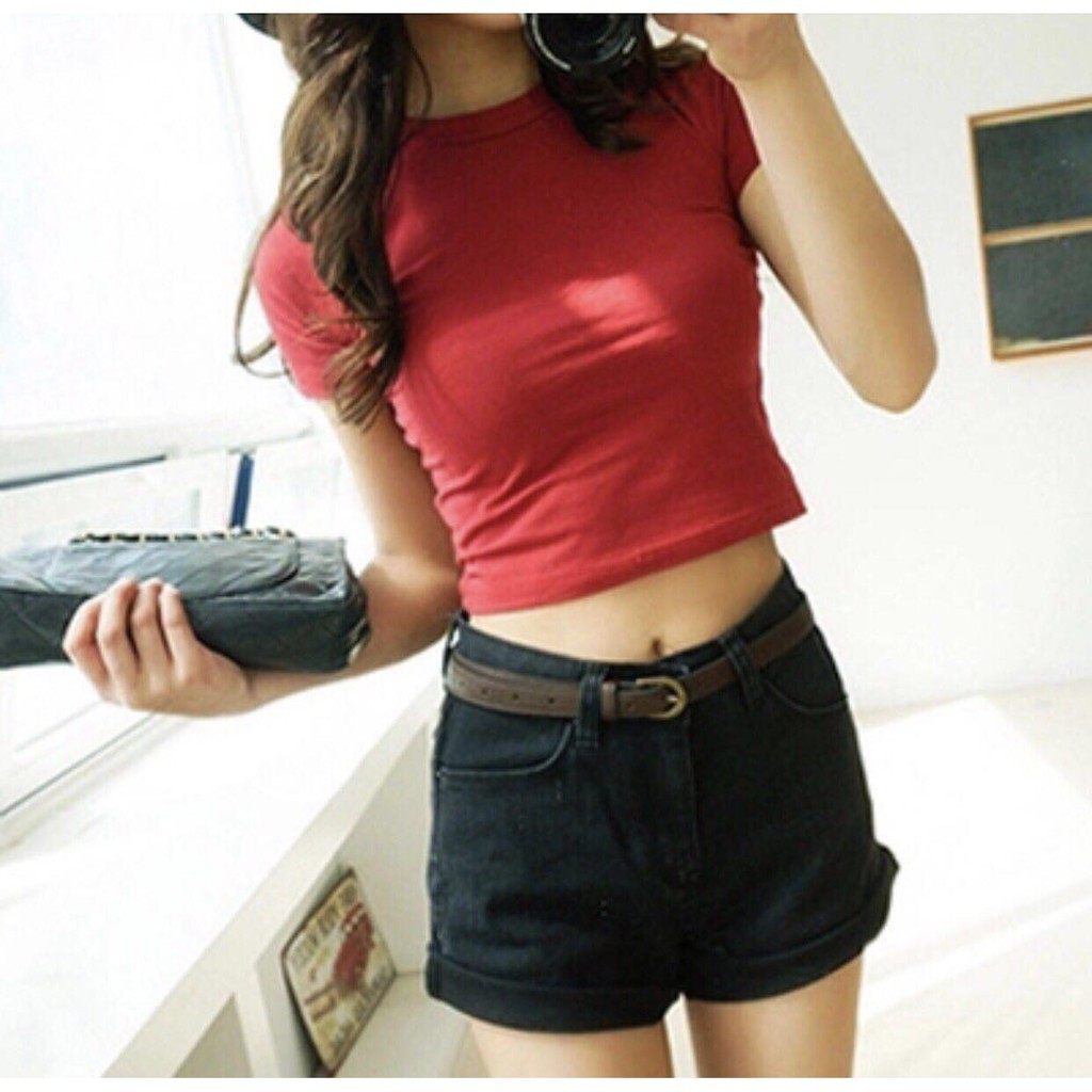 Áo Croptop Kiểu Tay Ngắn Nhiều Màu - MS:Z02