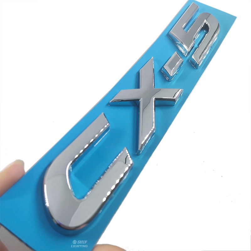 1 Miếng Dán Logo CX5 Màu Đen Bằng ABS Chrome Trang Trí Xe Hơi MAZDA CX-5