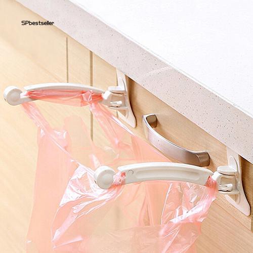 Giá treo bao đựng rác có móc kẹp chất liệu nhựa ABS kích thước 16.5cmx3cmx8.5cm