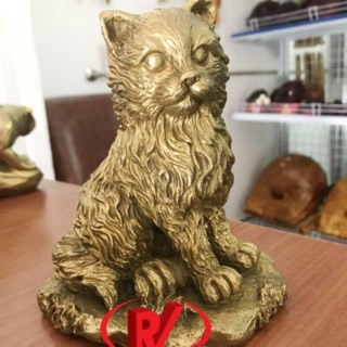 TƯỢNG CON MÈO BẰNG ĐỒNG NGUYÊN CHẤT