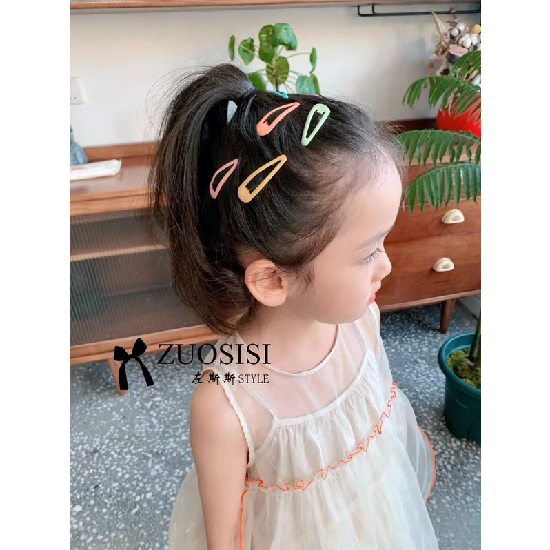 10 Kẹp tóc hàn quốc nhiều màu dễ thương cute dành cho tóc mái tạo kiểu KC32 JOLY