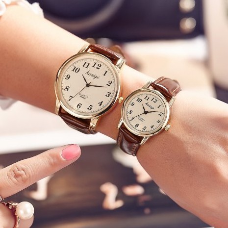 Đồng hồ thời trang nam nữ Káiqi KSQ03 dây da mềm, mặt số cổ điển dể dàng xem giờ | BigBuy360 - bigbuy360.vn
