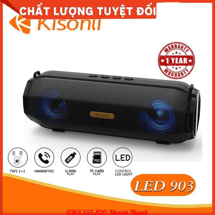 Loa Bluetooth Kisonli LED-903 (có dây đeo) - Bảo Hành 12 Tháng
